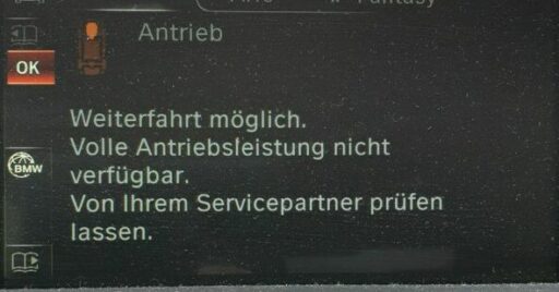 Bmw Fehlermeldung Antrieb