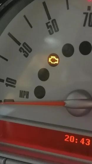 Mini Motorkontrollleuchte