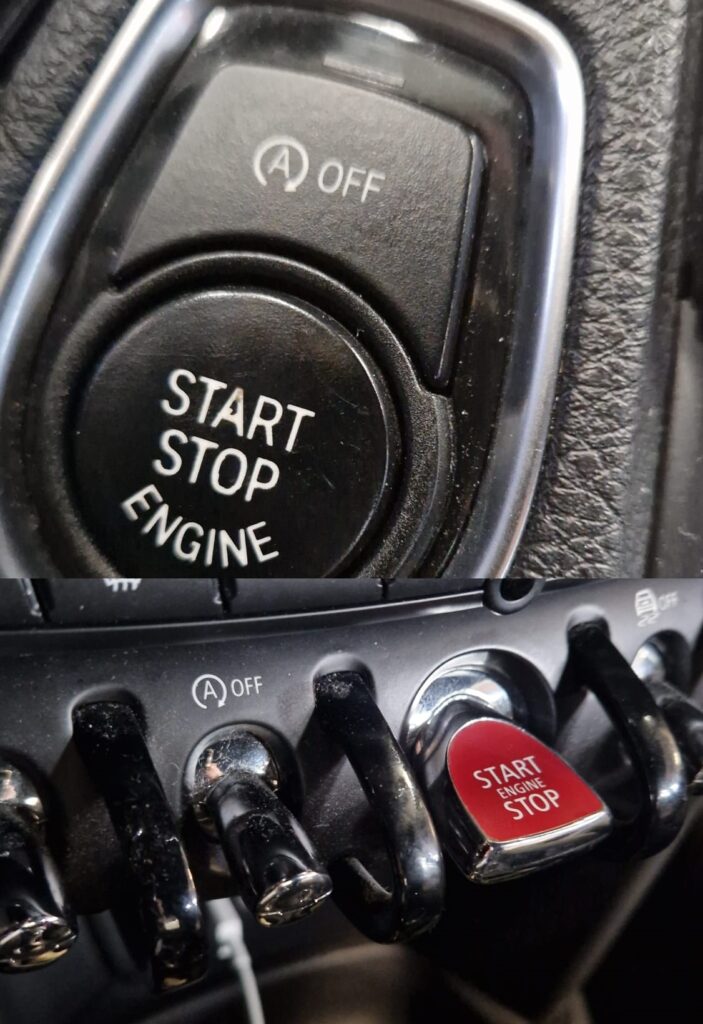 Star-Stopp Knopf / Hebel bei BMW / Mini