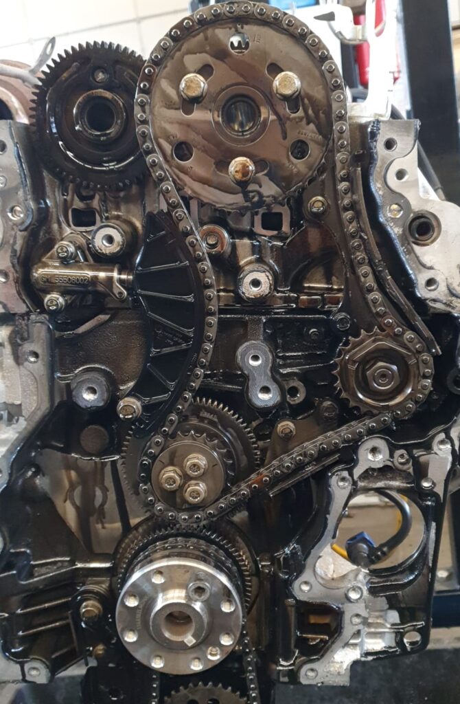 Steuerketten Satz aus dem Opel Astra